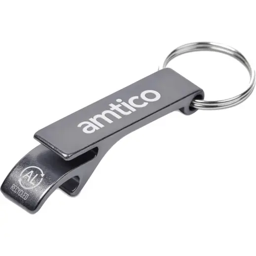 Altitude Cog Recycled Aluminium Bottle Opener Keyholder Branded